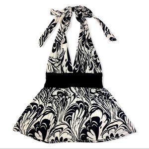 Babydoll black and white summer dress
